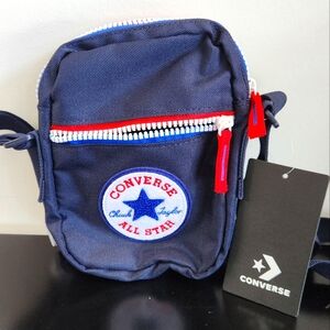 Converse small cross-body bag,
obsidian blue, 7"x5"x1"
